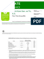 Of Compliance: Vitra Karo San. Ve Tic. A.S