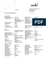 Data Sheet for 1000lps Submersible Pump