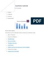 CAT Syllabus For Quantitative Aptitude