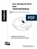 2-Slice Sandwich Toaster Instructions