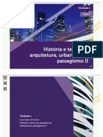 U1S1 - AVA Slide WebAula - História e Teoria Da Arquitetura, Urbanismo e Paisagismo II