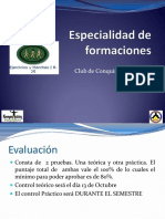 Especialidad Formaciones