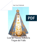 Loor de Nuestra Señora La Virgen Del Valle