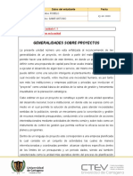 UNIDAD 1 Evaluación y Formulación de Proyectos