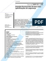 Abnt - NBR Iec 01199 - 1998 - Lampadas Fluorescentes de Base Unica - Especificacoes de Seguranca
