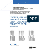 Eaton Transmisiones Fuller Trdr0970 Instrucciones Para El Conductor Es Mx