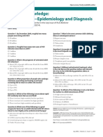 Test Your Knowledge: HIV Infection-Epidemiology and Diagnosis