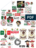 Vectores Playeras Fiestas Patrias Mexico