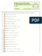 Lista de Ejercicios 1 - Logica Conjuntos