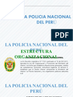 Policía Nacional del Perú estructura