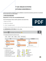 PT 156 English Activities - 5TH Clase Asincrónica