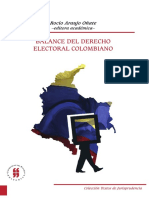 Balance Del Derecho Electoral Colombiano