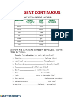 Complete The Chart With A Present Participle