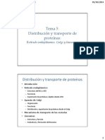 Tema 5 - Distribución y Transporte de Proteínas