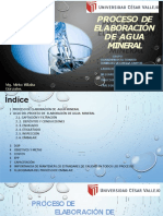 Proceso de Elaboración de Agua Minerall