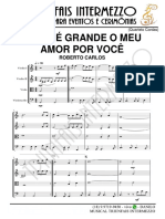 Como é Grande o Meu Amor - Roberto Carlos (Quarteto)