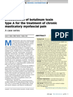 TMD-Botox Treatment Case Series, Journal Revisi