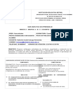 Cohorte 2 Lenguaje - Grado 8vo - Guia Virtual 2021 - Periodo 3