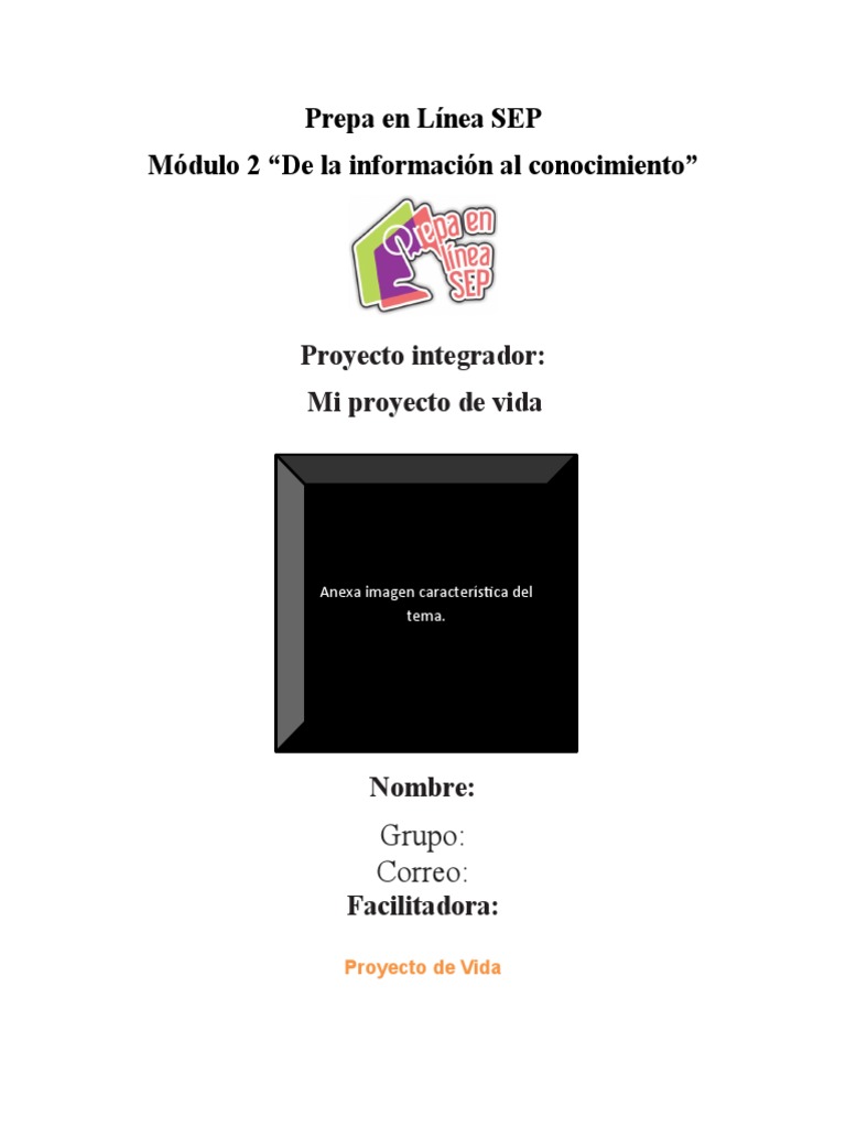 Proyecto Integrador Mi Proyecto de Vida Modulo 2 | Descargar gratis PDF ...