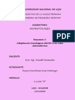 Resumen 3. Adaptación Fisiológica Del RN A La Vida Extrauterina.