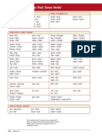 8.8 List of Irregular Past Tense Verbs: Verbs With No Change Final D Changes To T