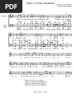 Salve Ó Cristo Obediente Sílvio Milanez Arranjo A3