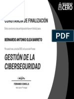 Certificado Gestion de La Ciber Seguridad