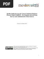 Quality Indicators For The GSBPM - For Statistics Derived From Surveys and Administrative Data Sources - Final