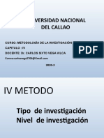 Investigación científica niveles tipos