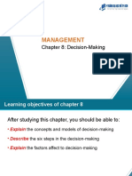 Management: Chapter 8: Decision-Making