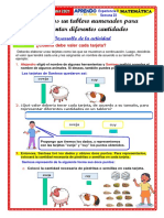 FICHA MATEMÁTICA Elaboramos Un Tablero Numerador para Representar Diferentes Cantidades SEMANA 22 DIA 4 - 23 SETIEMBRE