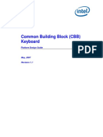 Common Building Block (CBB) Keyboard: Platform Design Guide