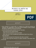 Ang Mundo Sa Mata NG Isang Ofw: This Study Resource Was Shared Via