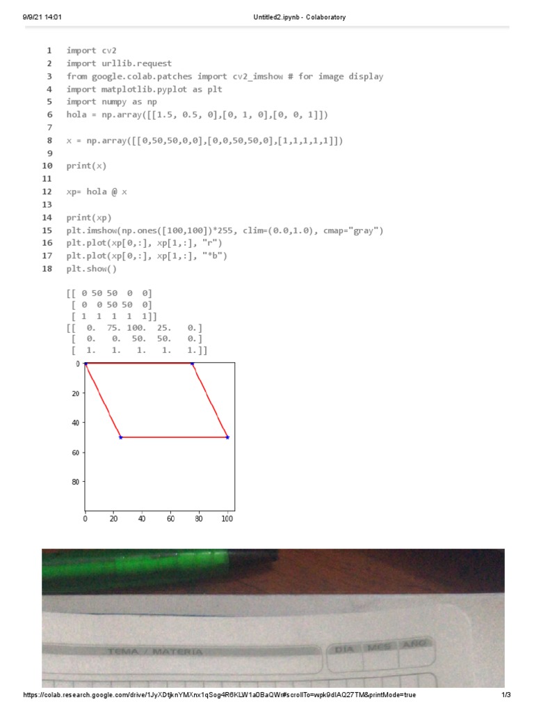 Visualizing Numpy Arrays in Colab | PDF