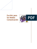 Escribir Para Medios de Comunicación