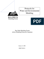 Protocols For Water and Environmental Modeling: Bay-Delta Modeling Forum Ad Hoc Modeling Protocols Committee