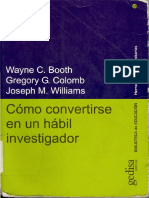 297579464 Libro Como Convertirse en Un Habil Investigador Wayne C Booth
