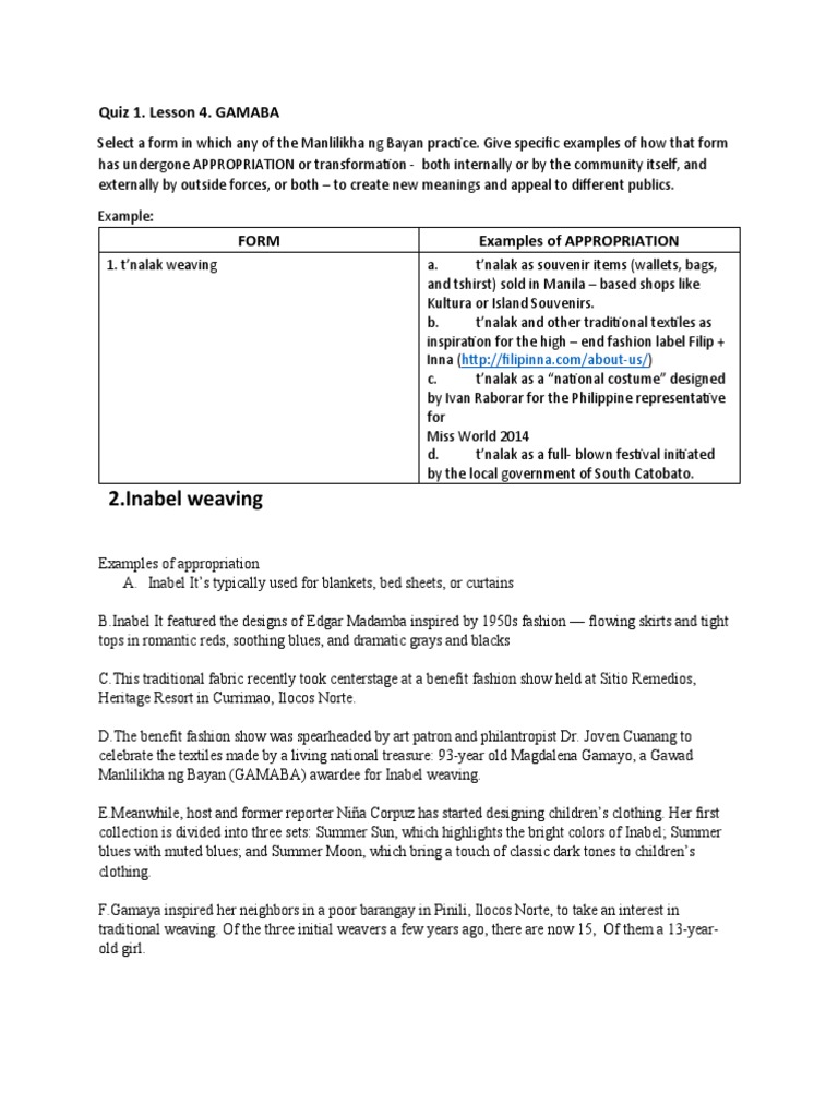 GAMABA: Weaving Tradition and Transformation | PDF | Weaving | Textiles