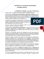 Aspectos Fundamentales en La Evaluacion de Desempeño - ENSAYO