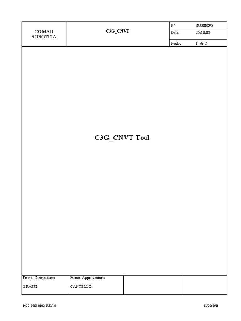 Robo Comau | PDF
