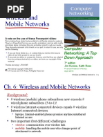 Wireless and Mobile Networks: Computer Networking: A Top Down Approach