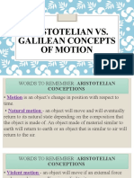 PS Aristotelian Vs Galelian Concepts of Motion