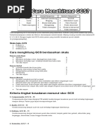 Interpretasi Skor GCS dan Kesadaran | PDF