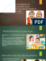 Module 29 - Synthesis Of: Physical, Cognitive and Socio-Emotional Development of Preschoolers