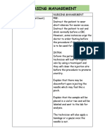 Nursing Management Guide for Common Blood Tests