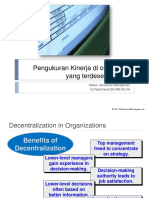 DESENTRALISASI Pengukuran Kinerja Di Organisasi Yang Terdesentralisasi