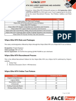 Face Prep Wipro NTH Slot Analysis 25th Sep 2021 Slot 2