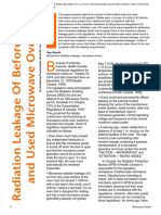 Radiation Leakage of Before Sale and Used Microwave Ovens