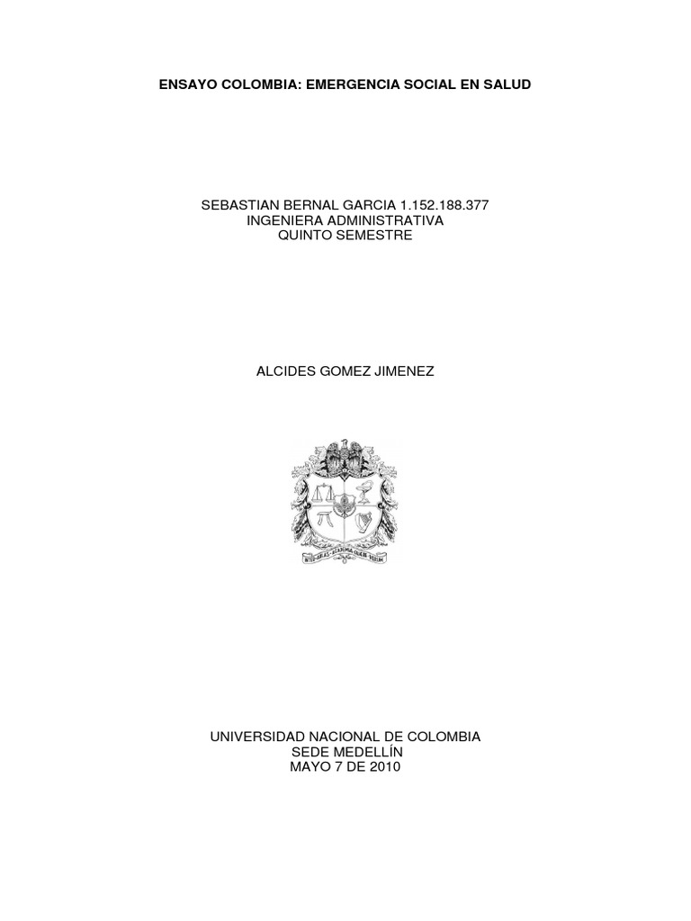 Crisis de Salud en Colombia: Análisis Urgente | PDF | Colombia | Impuestos