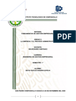 Unidad 2 La Empresa y El Proceso Administrativo